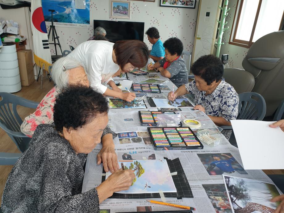 2023 탄천면 하반기 평생학습 "실버화가" 이미지